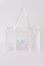 Load image into Gallery viewer, White clear waterproof beach travel bag
