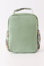 Load image into Gallery viewer, Green camouflage duck applique lunch bag
