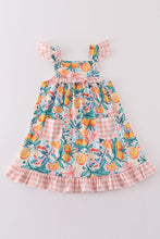 Load image into Gallery viewer, Citrus Bloom print girl dress
