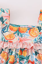 Load image into Gallery viewer, Citrus Bloom print girl dress
