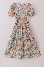 Load image into Gallery viewer, Citrus Bloom print mom dress
