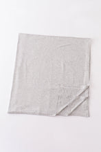 Load image into Gallery viewer, Grey baby bamboo swaddle blanket
