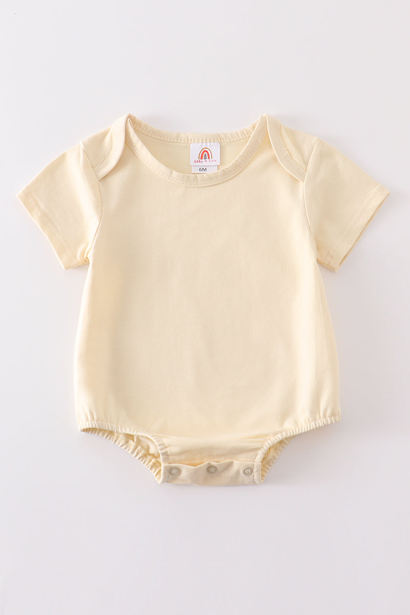 Beige blank basic t-shirt Adult Kids and baby bubble