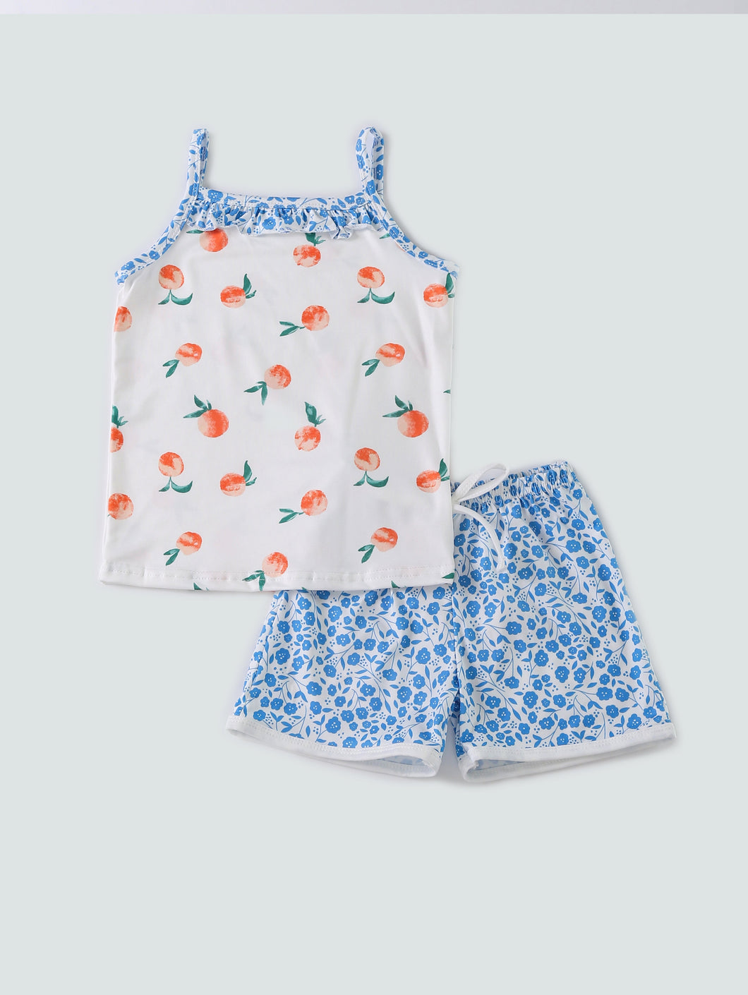 Blue peach girl set