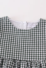 Load image into Gallery viewer, Premium Green gingham girl ruffle set
