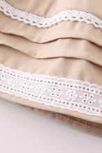 Load image into Gallery viewer, Premium Sand lace ruffle baby set
