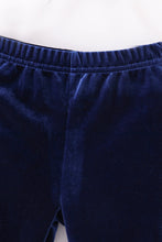 Load image into Gallery viewer, Premium Navy velvet bell pants
