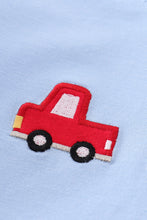 Load image into Gallery viewer, Premium blue vehicle applique boy set
