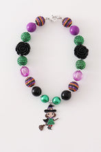 Load image into Gallery viewer, Halloween witch bubble chunky necklace
