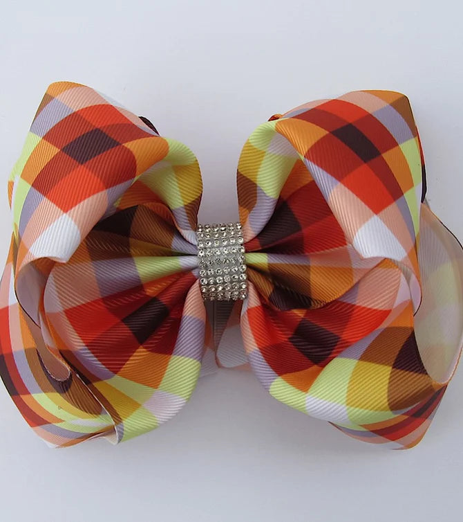 Fall Gingham Bow