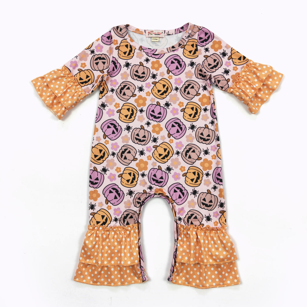 Jack O'Lantern Baby Romper