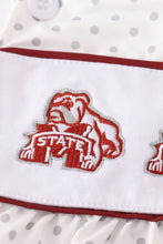 Load image into Gallery viewer, Mississippi state bulldog embroidery 2pc girl swimsuit
