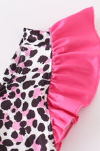 Load image into Gallery viewer, Pink barbie print leopard girl swimsuit
