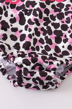 Load image into Gallery viewer, Pink barbie print leopard girl swimsuit
