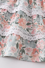 Load image into Gallery viewer, Floral print smocked girl dress
