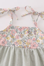 Load image into Gallery viewer, Floral seersucker strap dress mom &amp; me
