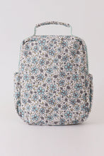 Load image into Gallery viewer, Green floral ruffle lunch bag
