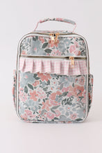 Load image into Gallery viewer, Pink floral lunch bag
