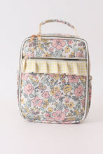 Load image into Gallery viewer, Yellow floral lunch bag
