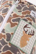 Load image into Gallery viewer, Camouflage antler embroidery blanket (57*63 inch)
