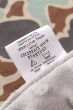 Load image into Gallery viewer, Camouflage antler embroidery blanket (57*63 inch)
