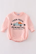 Load image into Gallery viewer, Pink farm fresh pumpkins girl bubble
