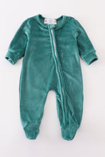 Load image into Gallery viewer, Baby forest velvet boy romper
