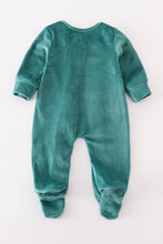 Load image into Gallery viewer, Baby forest velvet boy romper
