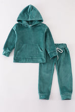 Load image into Gallery viewer, Baby forest velvet boy hoodie set
