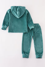 Load image into Gallery viewer, Baby forest velvet boy hoodie set
