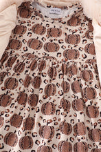 Load image into Gallery viewer, Pumpkin print vest 2pc dress set
