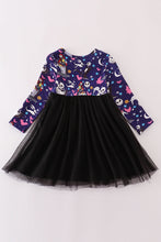 Load image into Gallery viewer, Black halloween ghost tutu dress
