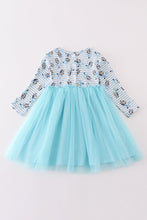 Load image into Gallery viewer, Blue character print tutu dress
