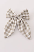 Load image into Gallery viewer, Grey girl hair sailor bow
