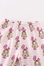 Load image into Gallery viewer, Pink stripe character girl pajamas set
