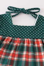 Load image into Gallery viewer, Forest merry christmas plaid mom&amp;me dress
