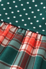 Load image into Gallery viewer, Forest merry christmas plaid mom&amp;me dress
