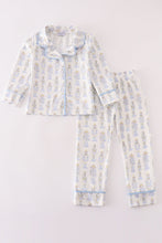 Load image into Gallery viewer, Blue nutcracker print boy pajamas set
