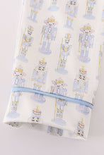 Load image into Gallery viewer, Blue nutcracker print boy pajamas set
