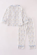 Load image into Gallery viewer, Blue nutcracker print boy pajamas set
