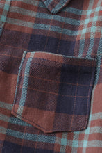 Load image into Gallery viewer, Brown plaid boy button down shirt
