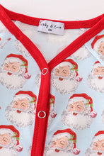 Load image into Gallery viewer, Blue christmas santa claus boy romper
