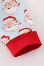 Load image into Gallery viewer, Blue christmas santa claus boy romper
