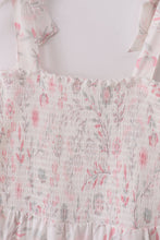 Load image into Gallery viewer, Pink blush meadow smocked mom&amp;me dress
