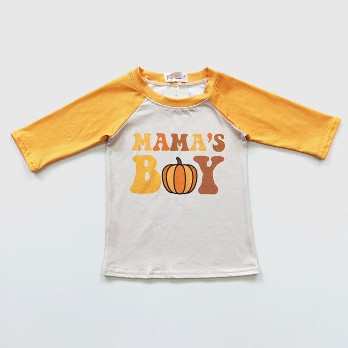 Mama's Boy Pumpkin Raglan