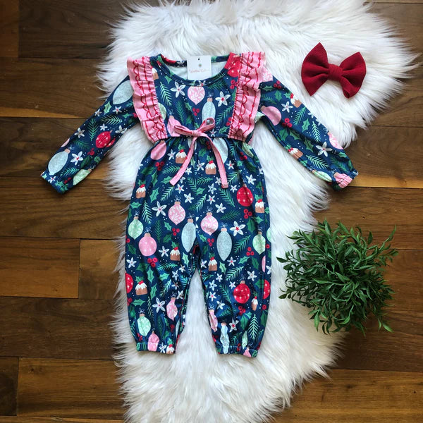 Pink Christmas Romper