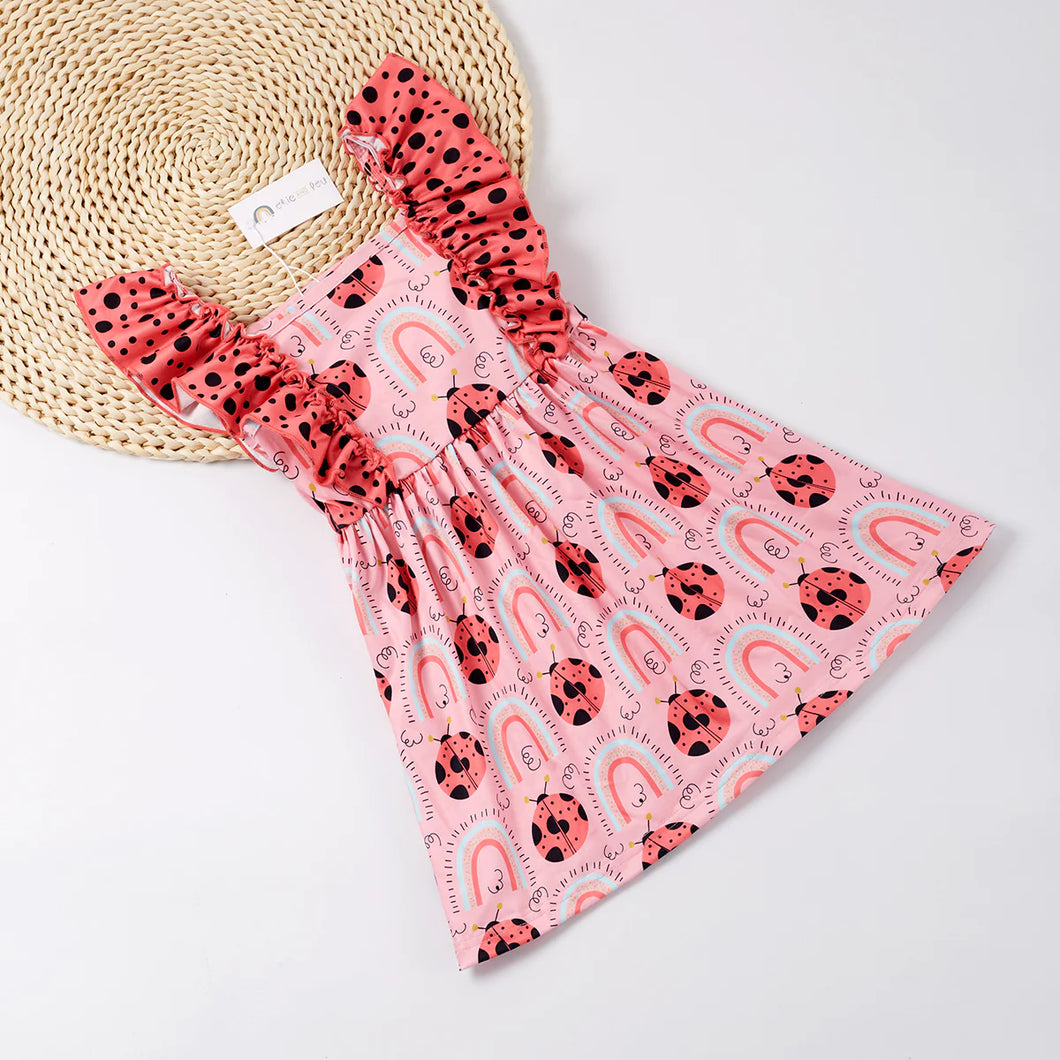 Pink Ladybug Dress