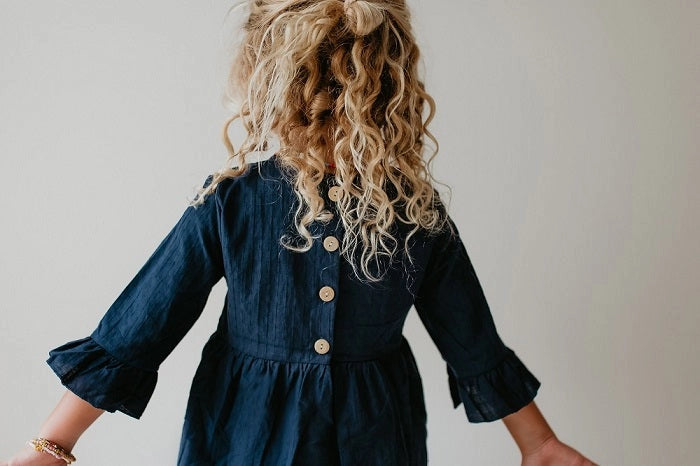 Navy Linen Button Shirt